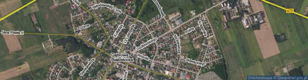 Zdjęcie satelitarne Obwodowa ul.